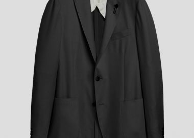 LARDINI Ανδρικό Μαύρο Man Jacket Special Line Drop 7 Reg - LARDINI - 