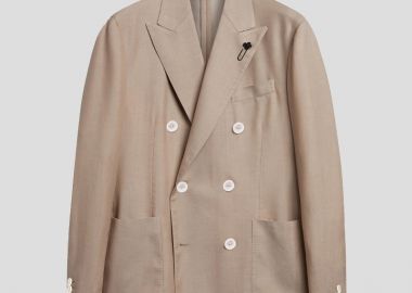 LARDINI Ανδρικό Μπεζ Man Jacket Dyed Drop 7 Reg - LARDINI - 