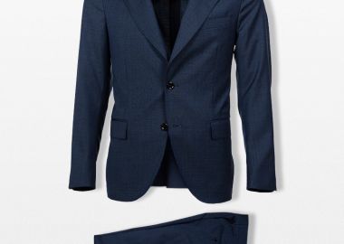 LARDINI Ανδρικό Μπλε Semi Lined Suit - LARDINI - 