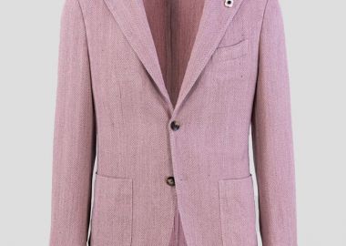 LARDINI Ανδρικό Ροζ Blazer Monopetto - LARDINI - 