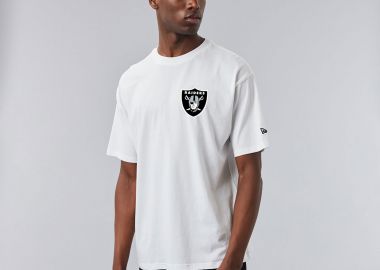 LAS VEGAS RAIDERS NFL OVERSIZED T-SHIRT ΑΣΠΡΟ - NEW ERA - 