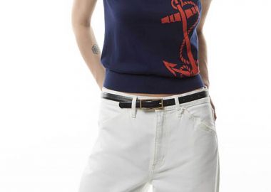 Lauren Ralph Lauren γυναικεία μπλούζα πλεκτή με σχέδιο - 200957579001 Μπλε Σκούρο - LAUREN RALPH LAUREN - 