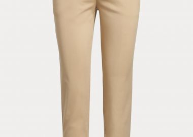 Lauren Ralph Lauren γυναικείο chino παντελόνι cropped μονόχρωμο - 200812287002 Μπεζ - LAUREN RALPH LAUREN - 