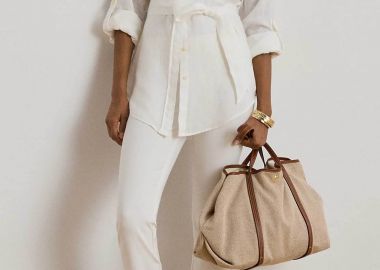 Lauren Ralph Lauren γυναικείο παντελόνι με ελαστική μέση Skinny Fit - 200631310013 Λευκό - LAUREN RALPH LAUREN - 