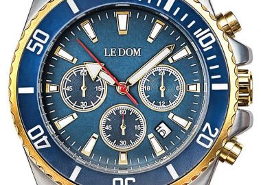 LE DOM Collection Chronograph - LD.1494-1, Silver case with Stainless Steel Bracelet - Le Dom - 