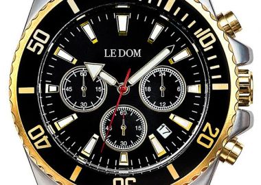 LE DOM Collection Chronograph - LD.1494-4, Silver case with Stainless Steel Bracelet - Le Dom - 