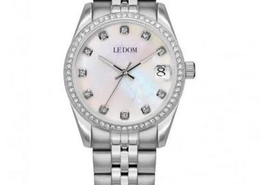 LE DOM Dhalia Crystals - LD.1504-1, Silver case with Stainless Steel Bracelet - Le Dom - 