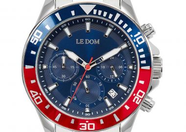 LE DOM Eternal Chronograph - LD.1481-1, Silver case with Stainless Steel Bracelet - Le Dom - 