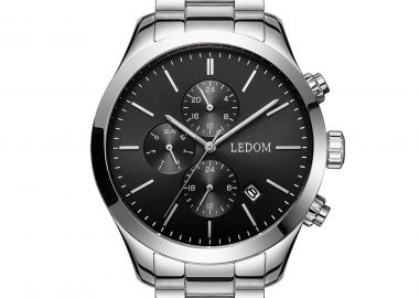 LE DOM Explorer Dual Time - LD.1503-1, Silver case with Stainless Steel Bracelet - Le Dom - 