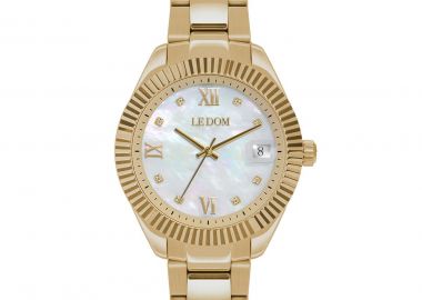 LE DOM Harmony Crystals - LD.1502-3, Gold case with Stainless Steel Bracelet - Le Dom - 