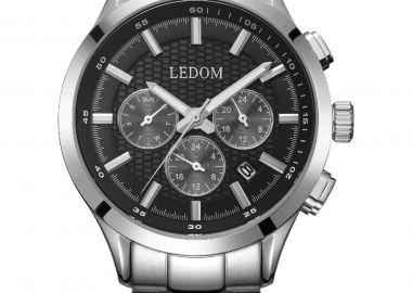 LE DOM Horizon Dual Time - LD.1499-1, Silver case with Stainless Steel Bracelet - Le Dom - 