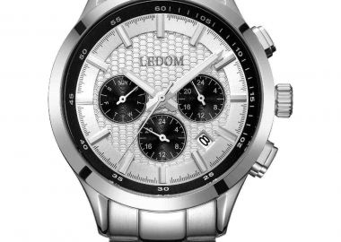 LE DOM Horizon Dual Time - LD.1499-4, Silver case with Stainless Steel Bracelet - Le Dom - 