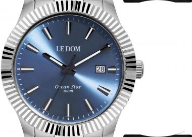 LE DOM Ocean Star Gift Set - LD.1491-2, Silver case with Stainless Steel Bracelet - Le Dom - 