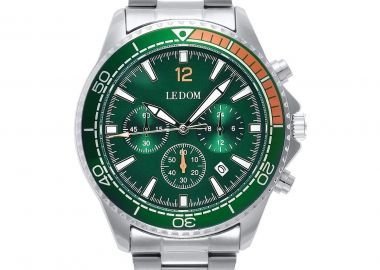 LE DOM Veritage Chronograph - LD.1495-2, Silver case with Stainless Steel Bracelet - Le Dom - 