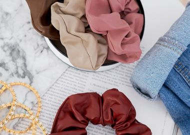 LEATHER SCRUNCHIES - sense-shop - 
