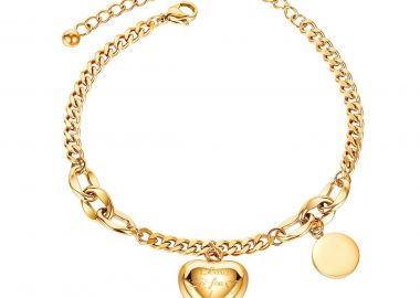 LEE COOPER Βραχιόλι από ανοξείδωτο ατσάλι Gold LC.B.01034.110 - Lee Cooper Jewellery - 