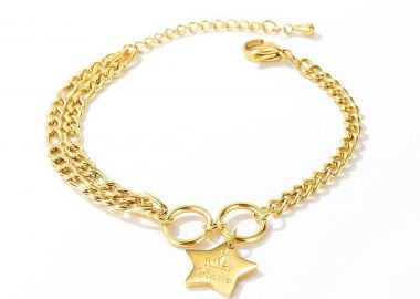 LEE COOPER Βραχιόλι από ανοξείδωτο ατσάλι Gold LC.B.01095.110 - Lee Cooper Jewellery - 
