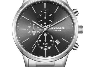 LEE COOPER Chronograph Men's - LC08042.350, Silver case with Metal Bracelet - Lee Cooper - 