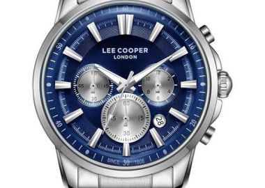 LEE COOPER Chronograph Men's - LC08068.390, Silver case with Metal Bracelet - Lee Cooper - 
