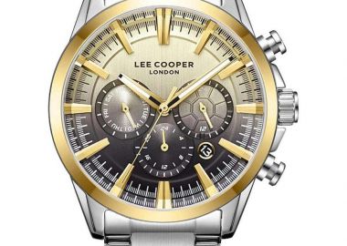 LEE COOPER Dual Time Men's - LC08305.210, Silver case with Metal Bracelet - Lee Cooper - 