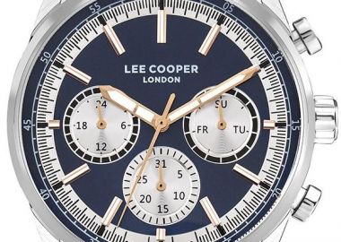 LEE COOPER Men's - LC07986.390, Silver case with Metal Bracelet - Lee Cooper - 