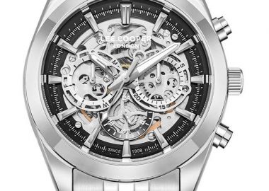 LEE COOPER Men's Automatic Skeleton - LC08176.350, Silver case with Metal Bracelet - Lee Cooper - 