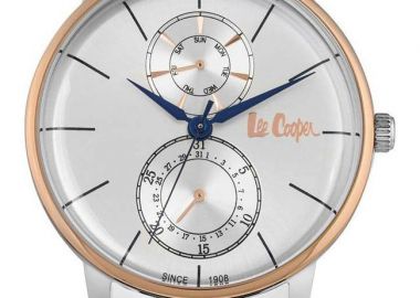 LEE COOPER Mens - LC06613.530 Silver case with Metal Bracelet - Lee Cooper - 