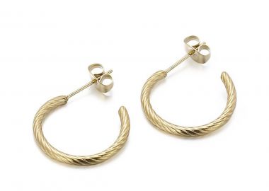 LEE COOPER Σκουλαρίκια από ανοξείδωτο ατσάλι Gold LC.E.01405.110 - Lee Cooper Jewellery - 