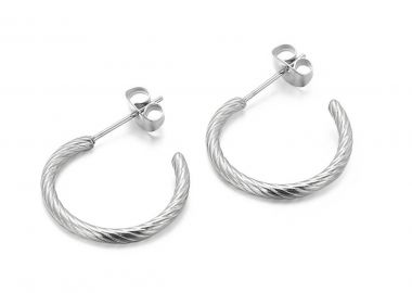 LEE COOPER Σκουλαρίκια από ανοξείδωτο ατσάλι Silver LC.E.01406.330 - Lee Cooper Jewellery - 