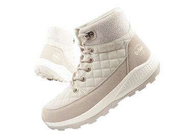 Lee Cooper women's winter hiking sports shoes insulated cream ecoleather - Lee cooper - 