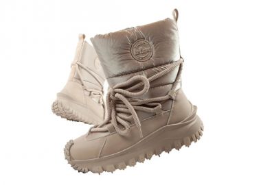 Lee Cooper women's winter trekking sports shoes insulated beige natural leather - Lee cooper - 