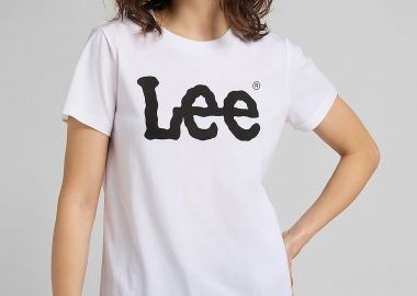 Lee γυναικείο T-shirt με logo print Regular Fit 