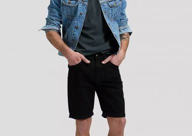 Lee® ανδρική βερμούδα denim πεντάτσεπη - 112376371 Μαύρο - LEE - 