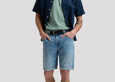 Lee® ανδρική βερμούδα denim πεντάτσεπη - 112376920 Denim Blue - LEE - 