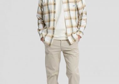 Lee® ανδρικό chino παντελόνι Regular Fit - 112376345 Εκρού - LEE - 