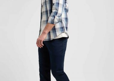 Lee® ανδρικό παντελόνι chino Slim Fit - 112370609 Μπλε Σκούρο - LEE - 