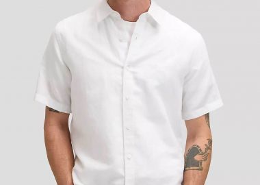Lee® ανδρικό πουκάμισο μονόχρωμο Regular Fit - 112376562 Λευκό - LEE - 