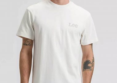 Lee® ανδρικό T-shirt με λογότυπο και lettering στο πίσω μέρος Relaxed Fit 