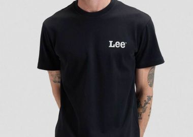 Lee® ανδρικό T-shirt με λογότυπο και lettering στο πίσω μέρος Relaxed Fit 