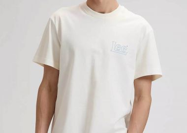 Lee® ανδρικό T-shirt με λογότυπο και print στο πίσω μέρος Relaxed Fit 
