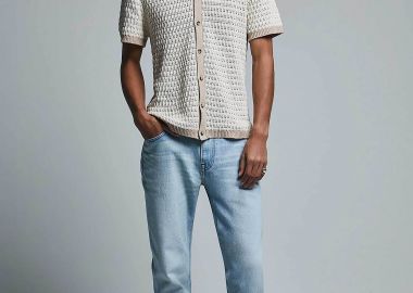 Lee® ανδρικό τζιν παντελόνι με logo patch Straight Fit 