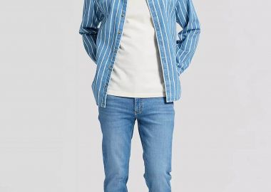 Lee® ανδρικό τζιν παντελόνι πεντάτσεπο Slim Straight Fit 