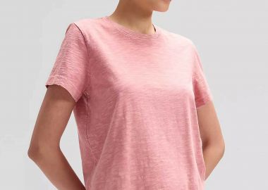 Lee® γυναικείο T-shirt μονόχρωμο Regular Fit 