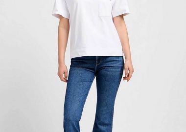 Lee® γυναικείο τζιν παντελόνι πεντάτσεπο Regular Flare Fit - 112354456 Denim Blue - LEE - 