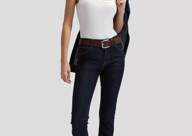Lee® γυναικείο τζιν παντελόνι πεντάτσεπο Regular Straight Fit - 112376484 Denim Blue Σκούρο - LEE - 
