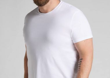 Lee® σετ ανδρικά T-shirt με στρογγυλή λαιμόκοψη (2 τεμάχια) - L680CM12-** Λευκό - LEE - 