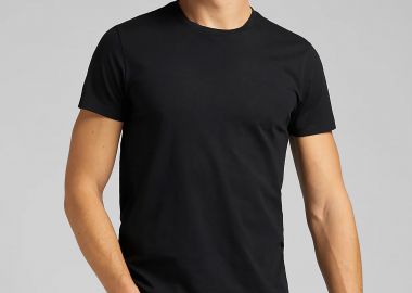Lee® σετ ανδρικά T-shirt μονόχρωμα με στρογγυλή λαιμόκοψη (2 τεμάχια) - L680CM01-** Μαύρο - LEE - 
