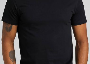 Lee® σετ ανδρικά T-shirt μονόχρωμα με στρογγυλή λαιμόκοψη και κοντό μανίκι (2 τεμάχια) - L680CMKW-** Μαύρο - LEE - 