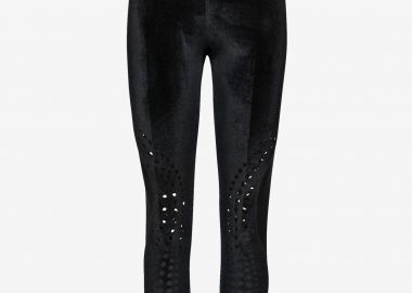 Leggings in Black Velour - Cutcuutur - 