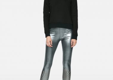 Leggings In Metallic Foil - Cutcuutur - 